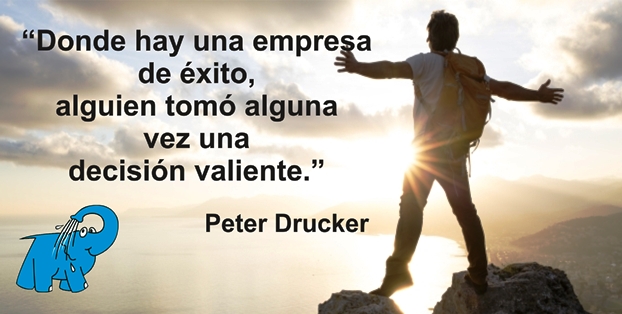 Una Enseñanza de Peter Drucker en la Frase del Día del Elefante Azul de Avilés.